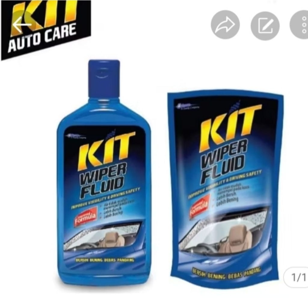 Pekanbaru Kit wiper fluid / pembersih kaca per botol 500 ml