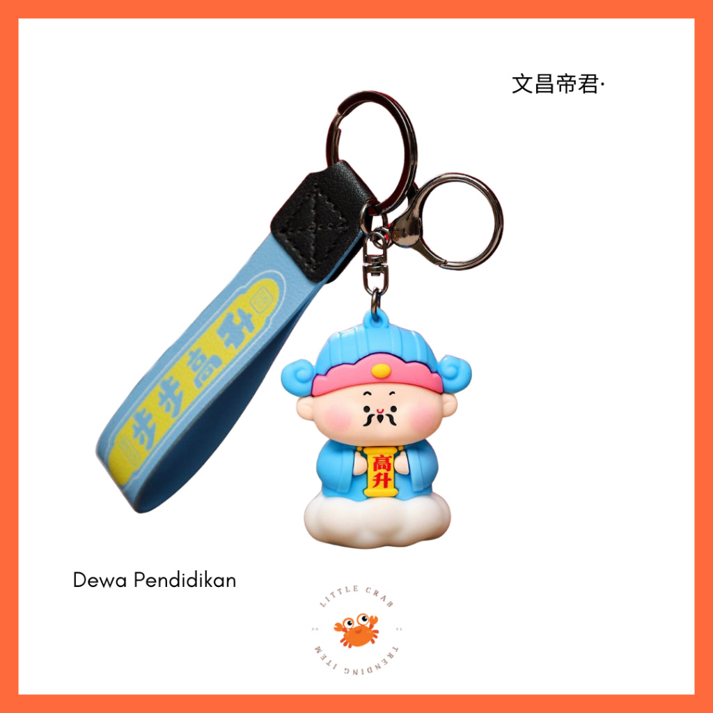 Pekanbaru Gantungan Kunci Motif Dewa Keberuntungan Jodoh Pendidikan Cute God Keychain Gemoy