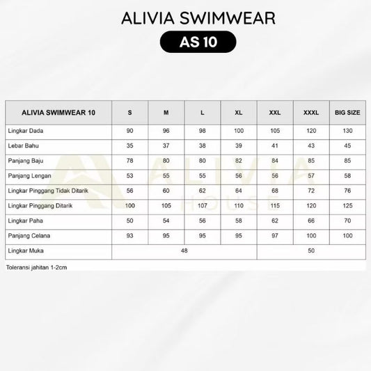 Pekanbaru Alivia Swimwear As10 - Baju Renang Muslimah Syari Dewasa Wanita Muslim