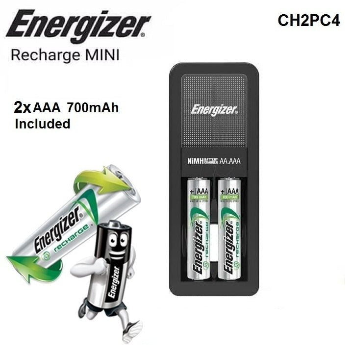 Pekanbaru Charger Baterai Energizer Mini + Baterai Aaa 2Pcs