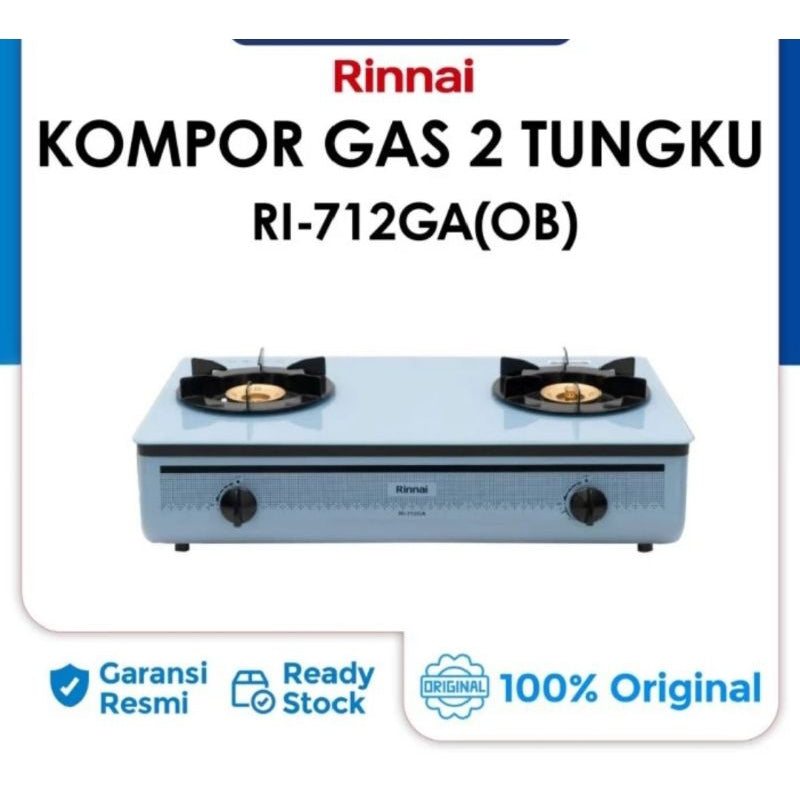 Pekanbaru Kompor Gas Rinnai Kaca Ri 712 Ga Ob / Ri-712 Ga Ob