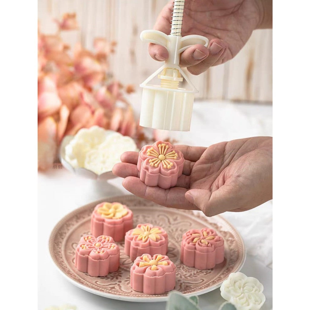 Pekanbaru Cetakan Mooncake / Kue Bulan Plastik Motif 25Gr