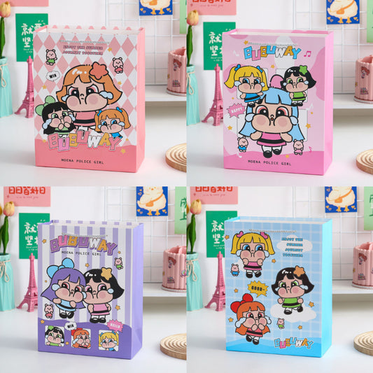 Pekanbaru Paper Bag Labubu Monster Bubuway Moena Police Girl Goodie Bag Tas Kado Unik Aesthetic