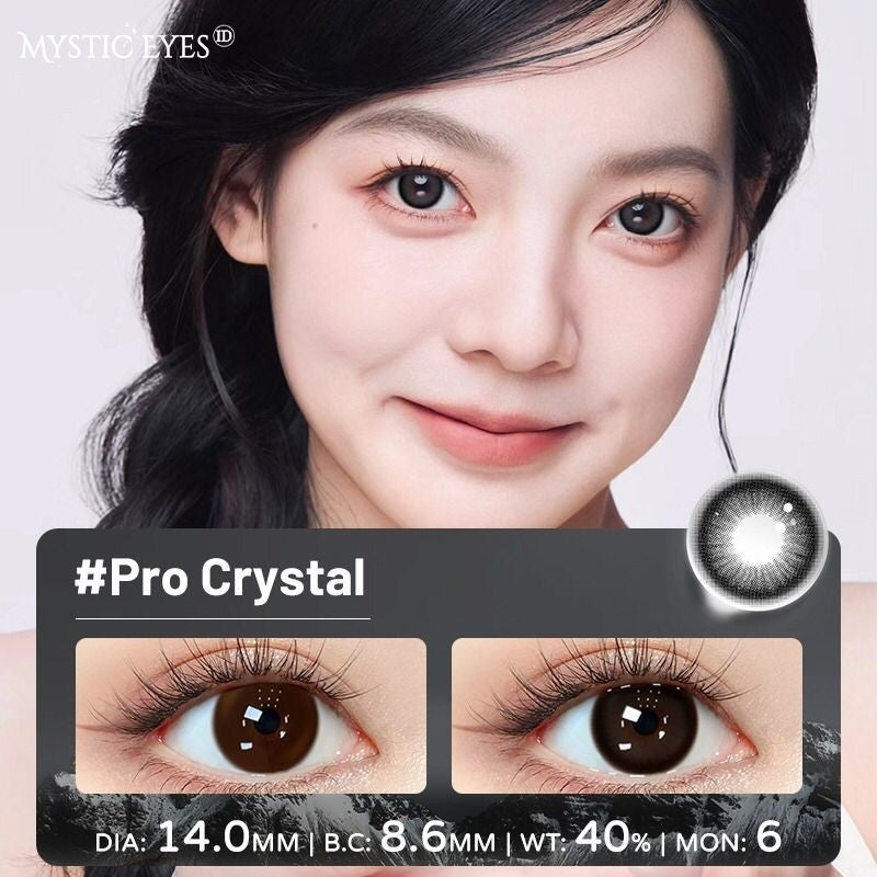 Pekanbaru Softlens Pro Crystal By Mysticeyes 14.0Mm Normal 14.00 Diameter Kecil