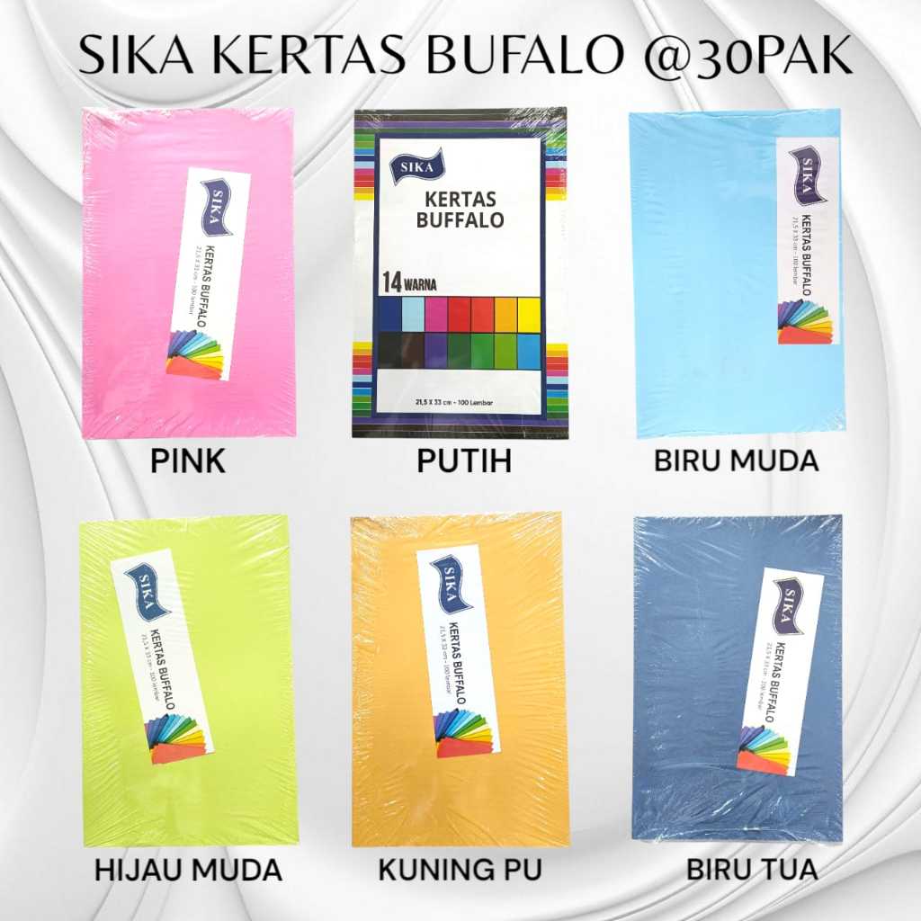 Pekanbaru Sika Kertas Bufalo Warna/ Kertas Jilid Sika