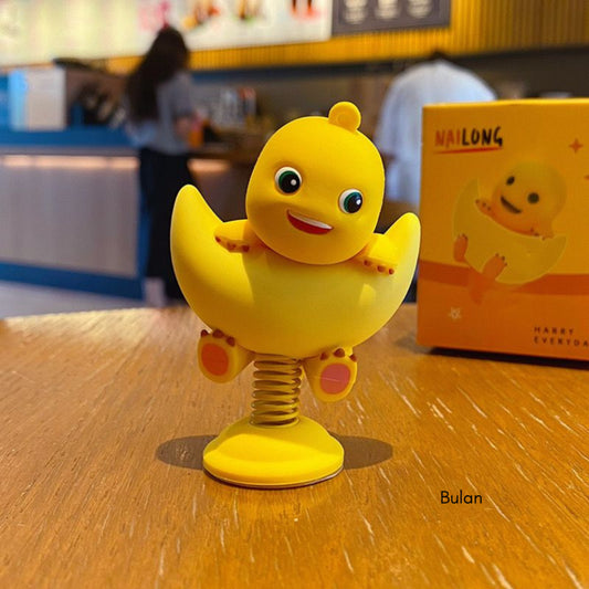 Pekanbaru Pajangan Mobil Motor Nailong Dino Kuning Hiasan Dashboard Mini Figure Goyang Unik