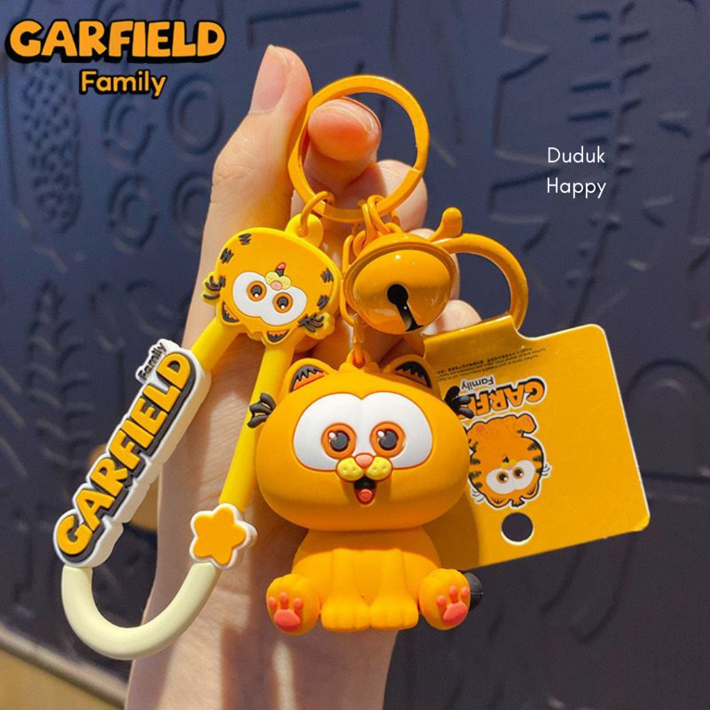 Pekanbaru Gantungan Kunci Garfield Kucing Orange Baby Cat Keychain Gemoy Lonceng Aesthetic