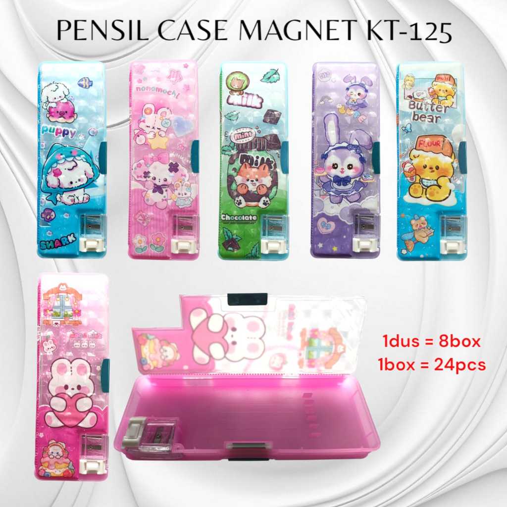 Pekanbaru Tempat Pensil / Pensil Case Magnet Kt 125 Motif