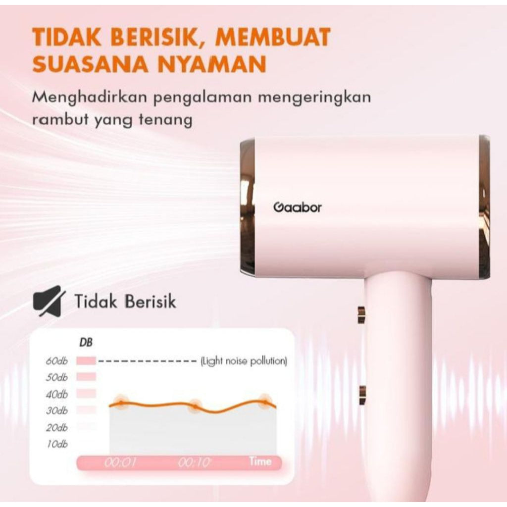 Pekanbaru Hair Dryer Pengering Rambut Ga Bor N1000D Teknologi Blu Ray Gaabor
