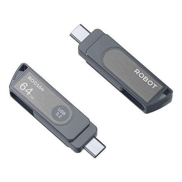Pekanbaru Robot Roc108 Roc116 Flashdisk 8Gb 16Gb 32Gb 64Gb Dual Otg Interface Usb And Type C