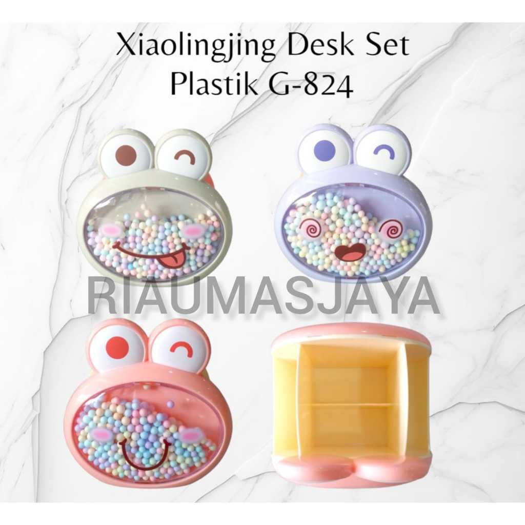 Pekanbaru Desk Set Xiaolg Plastik Lucu/Motif Kelinci &Kodok/ G823&G824
