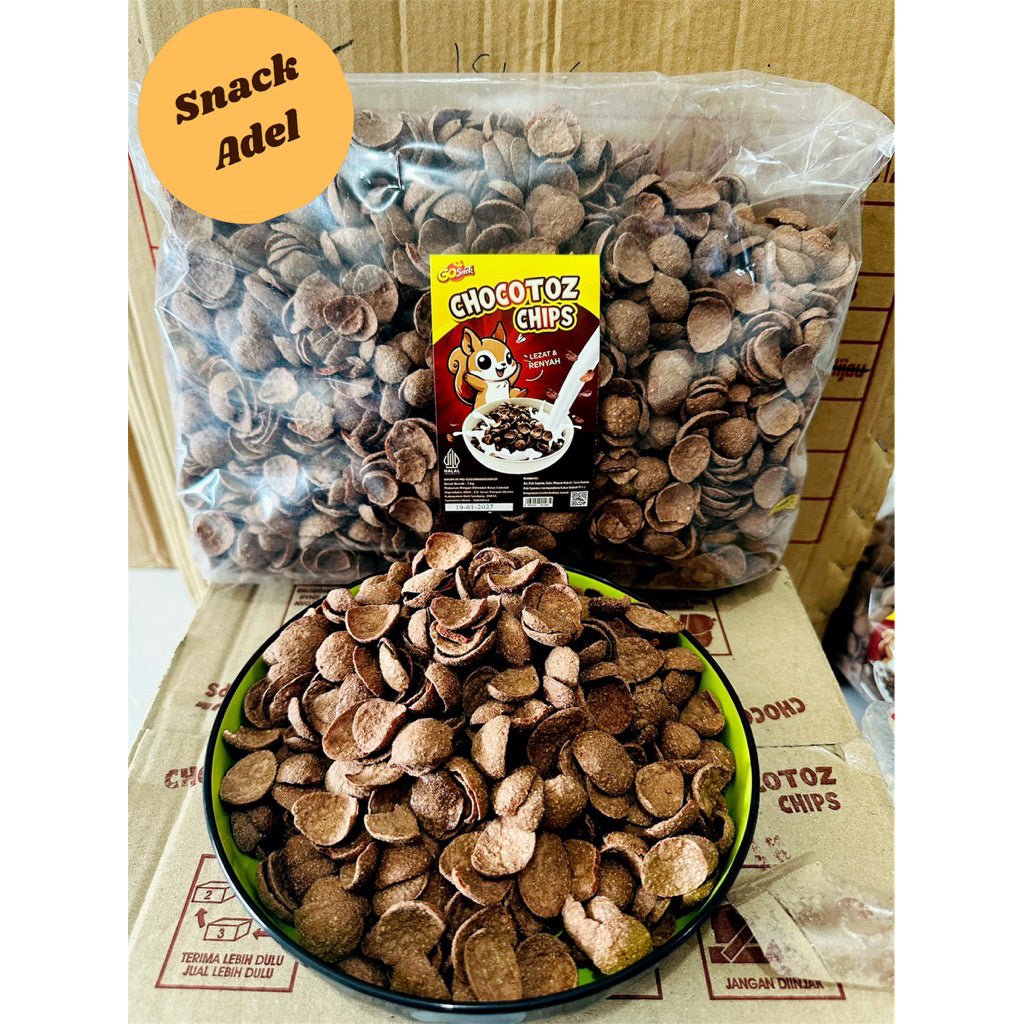 Pekanbaru Simbo Chocotoz chips crunch coklat Sereal Chocotoz Simba/ Choco Simba Bulky Richeese