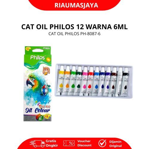 Pekanbaru Philos Cat Oil Colour 12 Wrn 6 Ml Ph - 8087-6