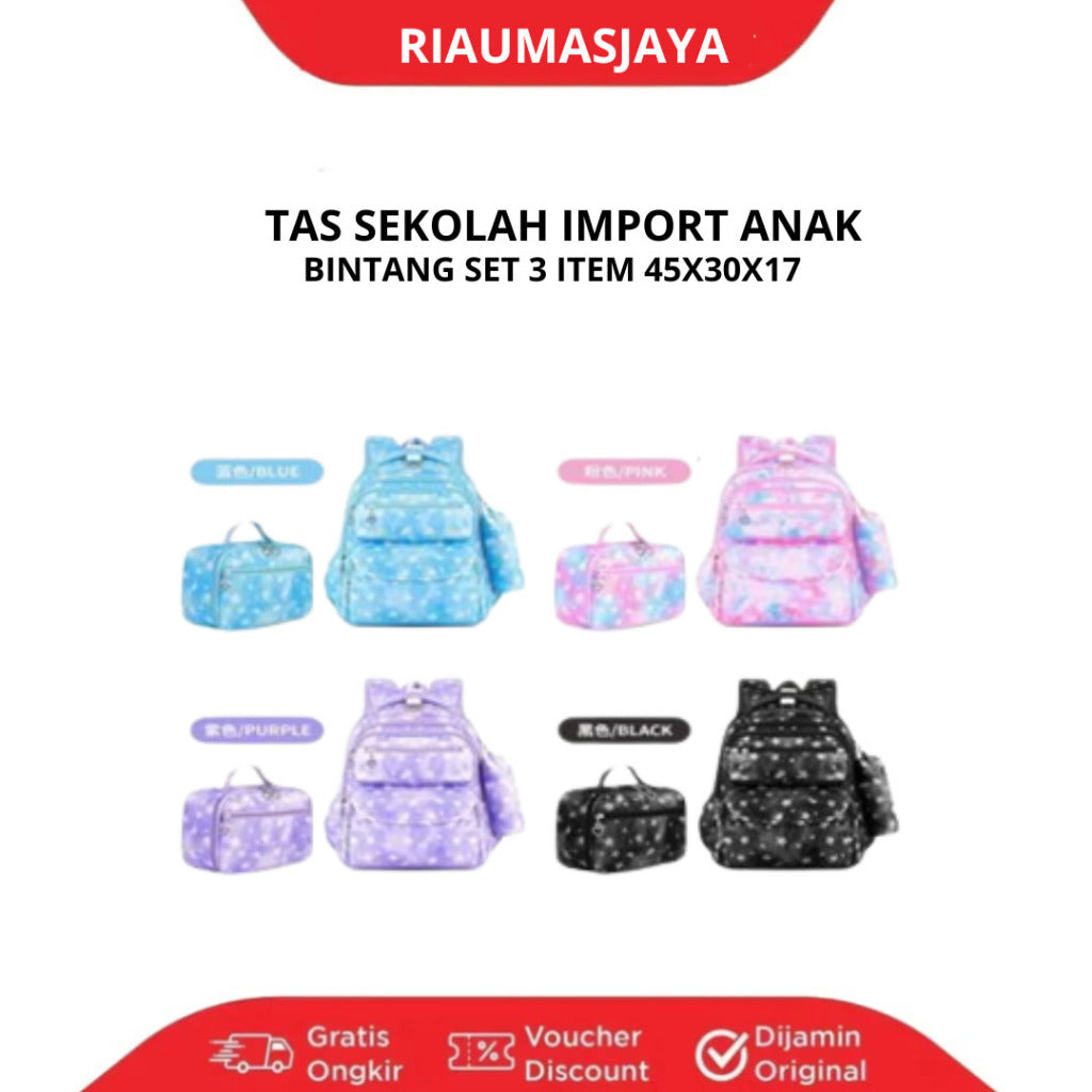 Pekanbaru Tas Anak Motif Bintang