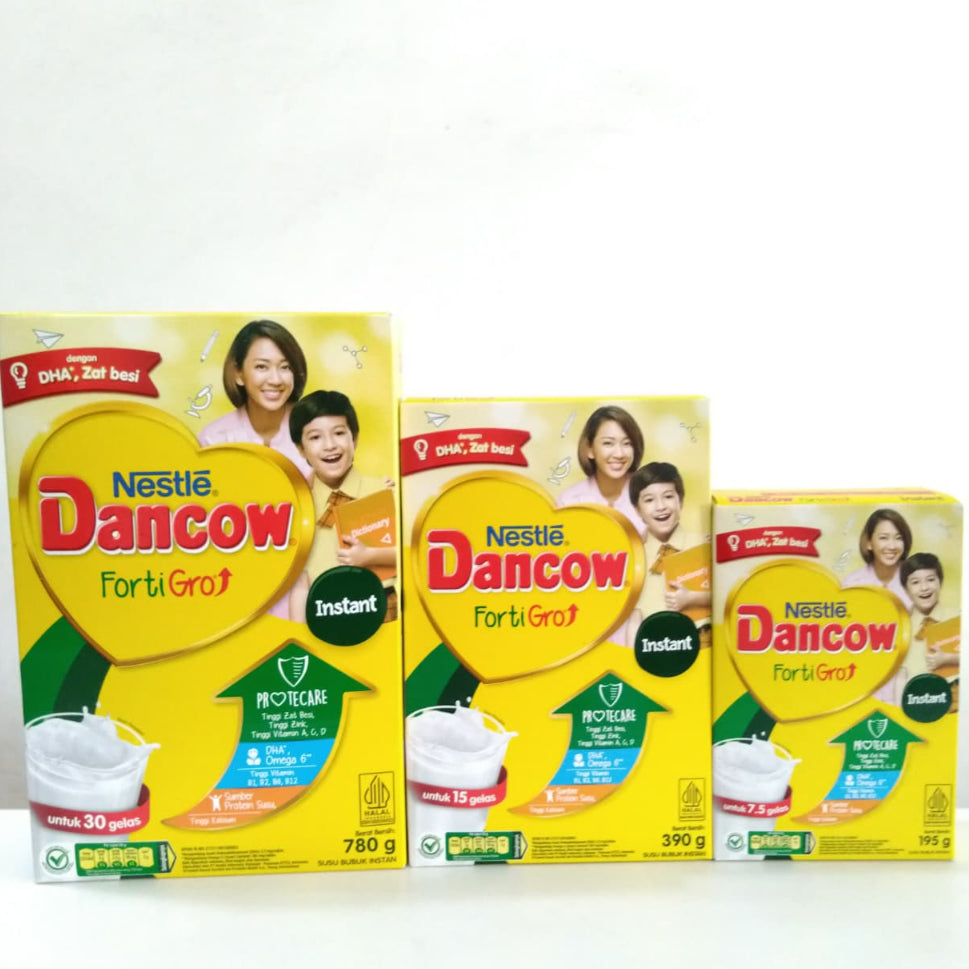 Pekanbaru Dancow Fortigro Instant Susu Bubuk 195Gr, 390Gr, 780Gr