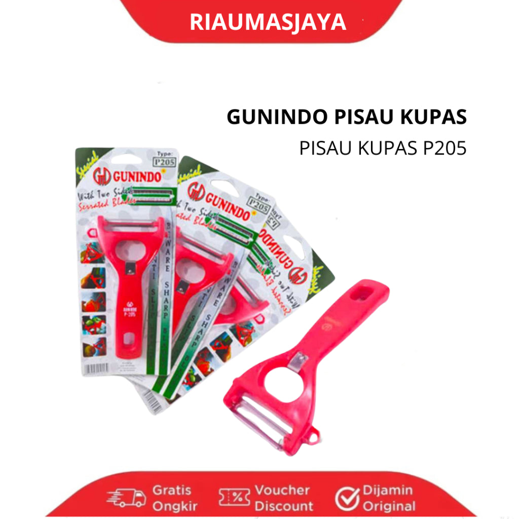Pekanbaru Pisau Kupas / Peeler Gunindo Type P205 Buah Dan Sayur