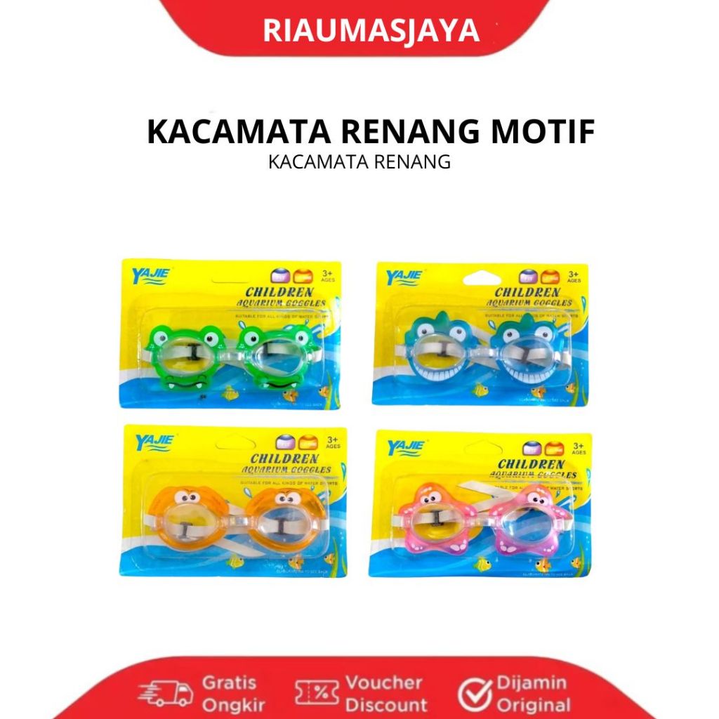 Pekanbaru Kacamata Renang Polos/Motif