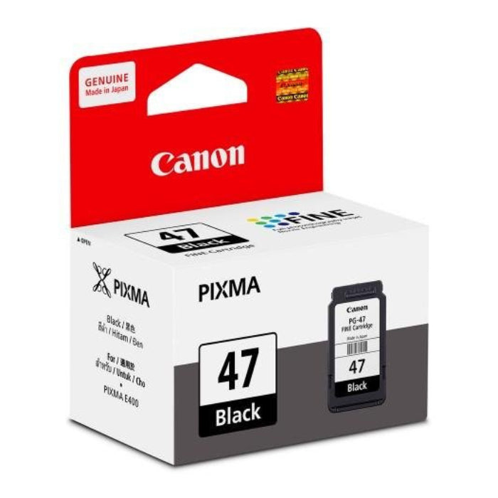 Pekanbaru Cartridge Canon Pg-47 Black (Printer Canon E3370, E3170, E3470, E4270, E400, E410, E417, E460, E470, E477, E480)