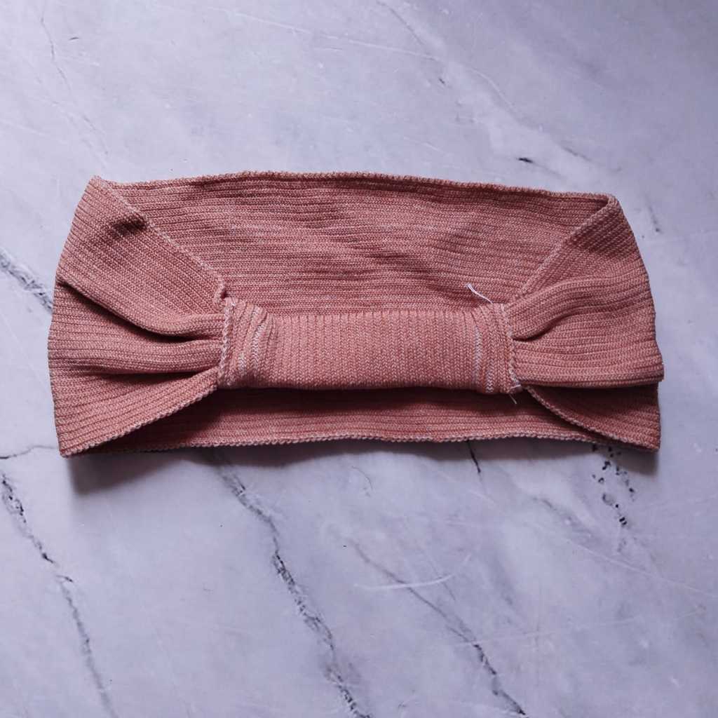 Pekanbaru ciput rajut pita karet belakang bandana rajut
