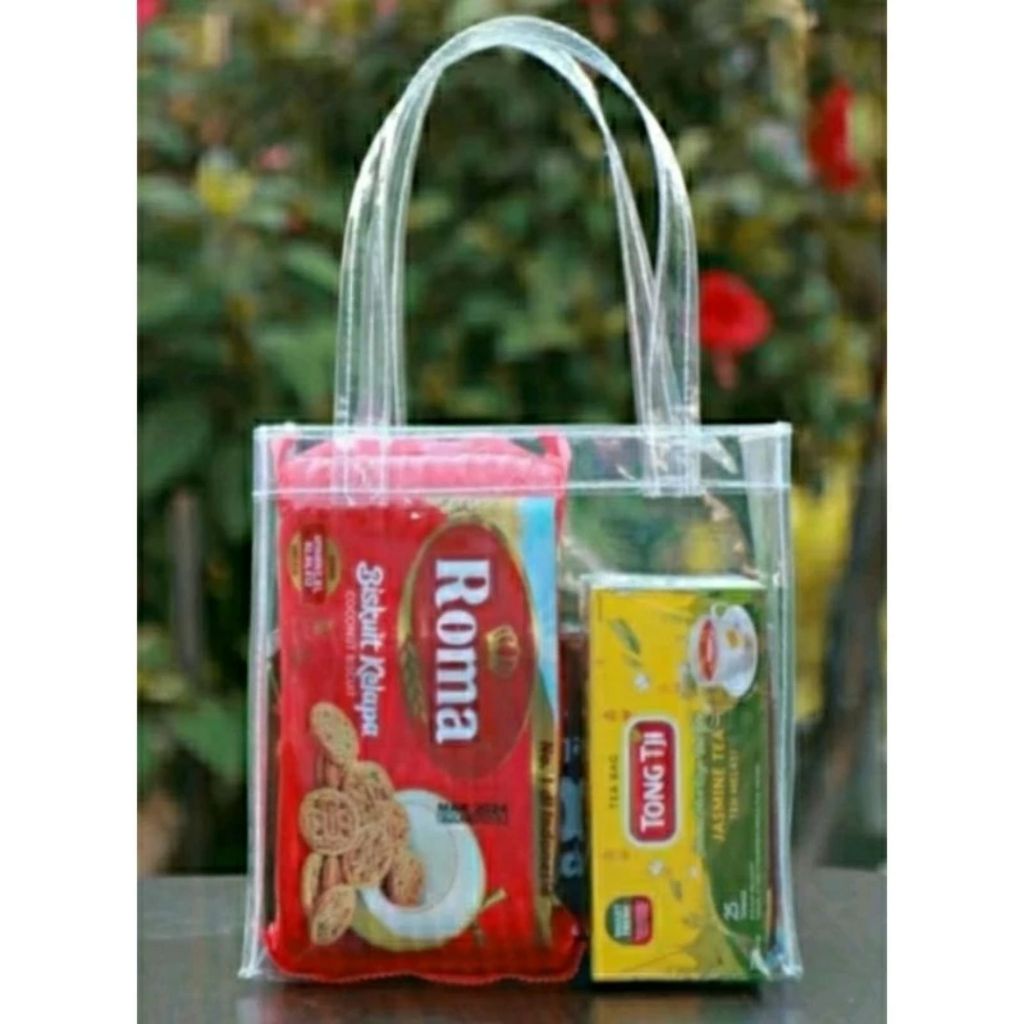 Pekanbaru Tas Hampers Mika Bening Transparan Goodie Bag Souvenir Lebaran Bingkisan Ulang Tahun dan Hadiah