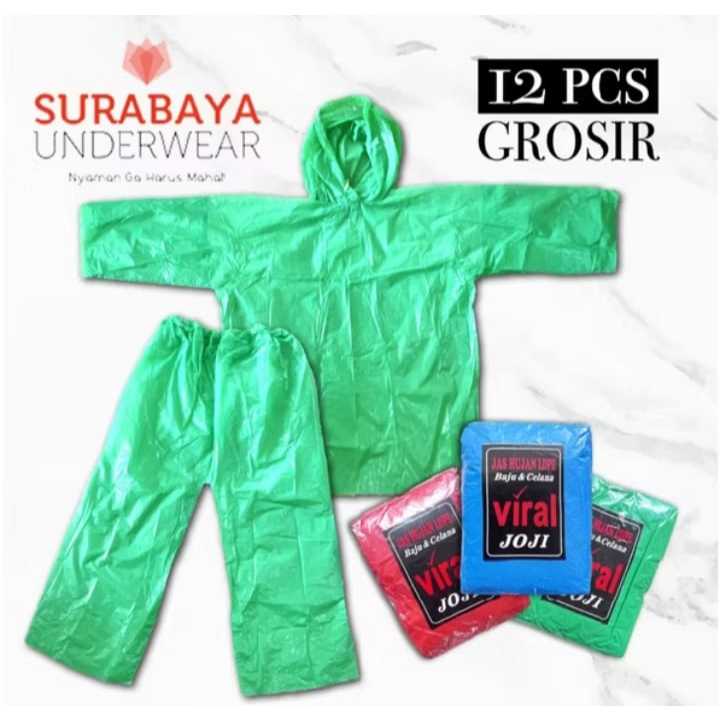Pekanbaru Jas Hujan Pria/Wanita Dewasa LDPE Ponco Bahan Plastik