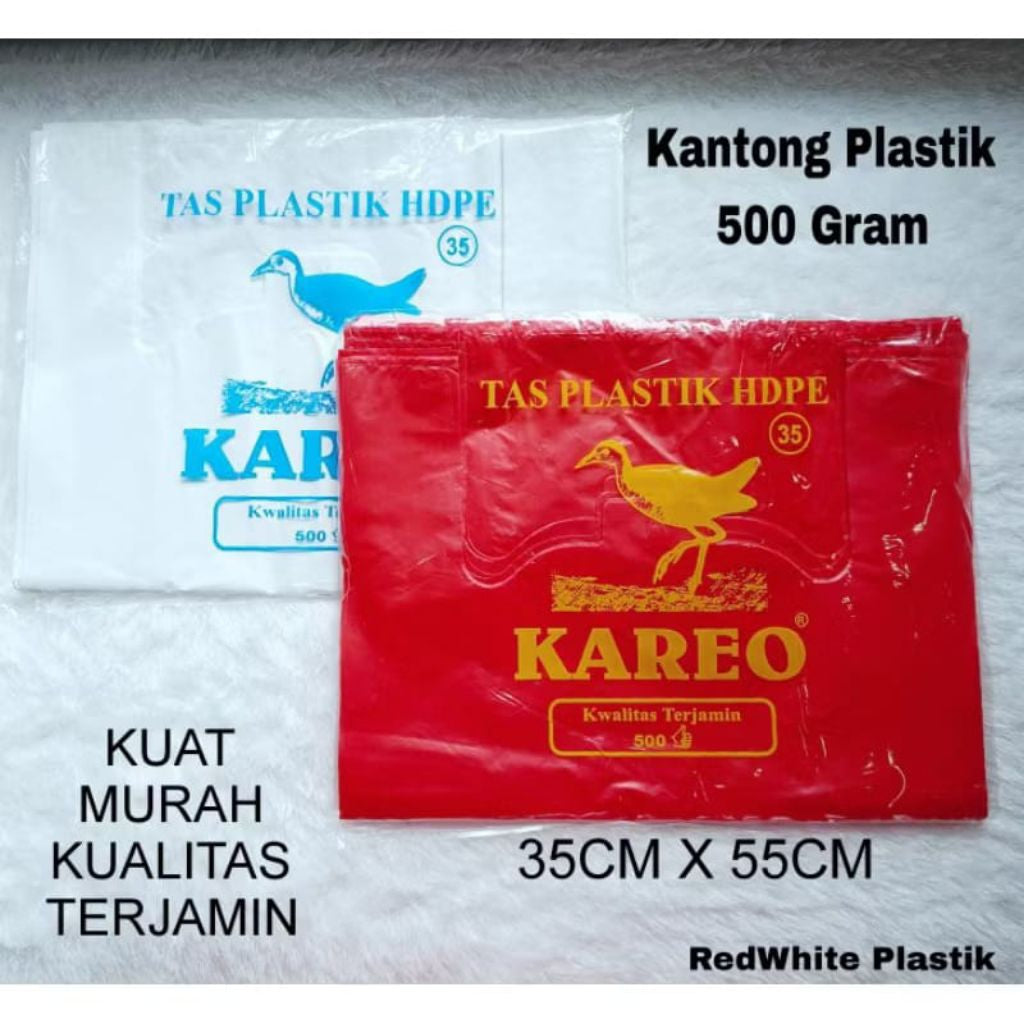 Pekanbaru (1 Bungkus) Kantong Plastik HD Kresek Makanan Barang Tebal Murah Berat 500gr Ukuran 35 ( 35x 55cm)