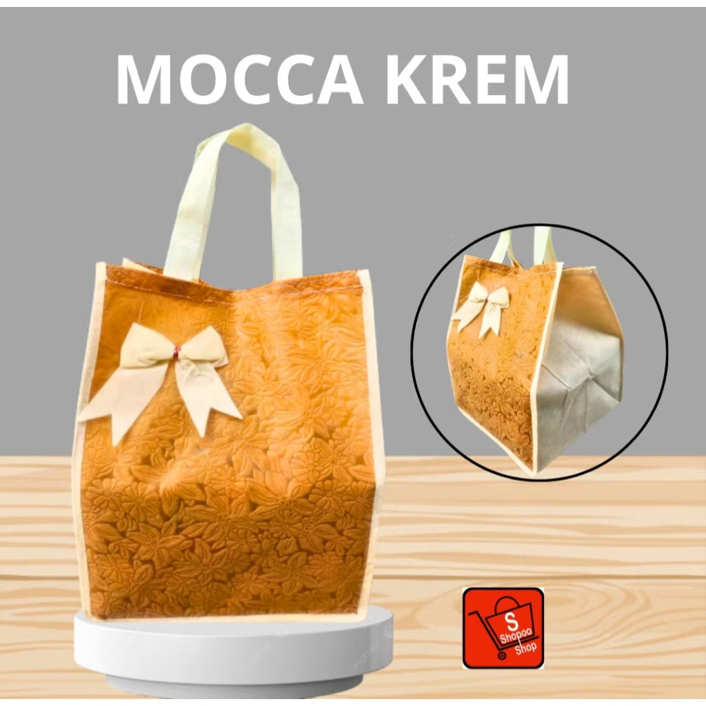 Pekanbaru HR-GOODIEBAG TAS HAJATAN MOTIF PITA 22x22 CM TINGGI 28 CM Kotak Nasi Besekan Pesta Hadiah Rice Box