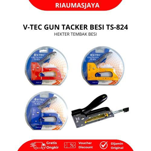 Pekanbaru V-Tec Gun Tacker / Hekter Besi Tembak Ts-824