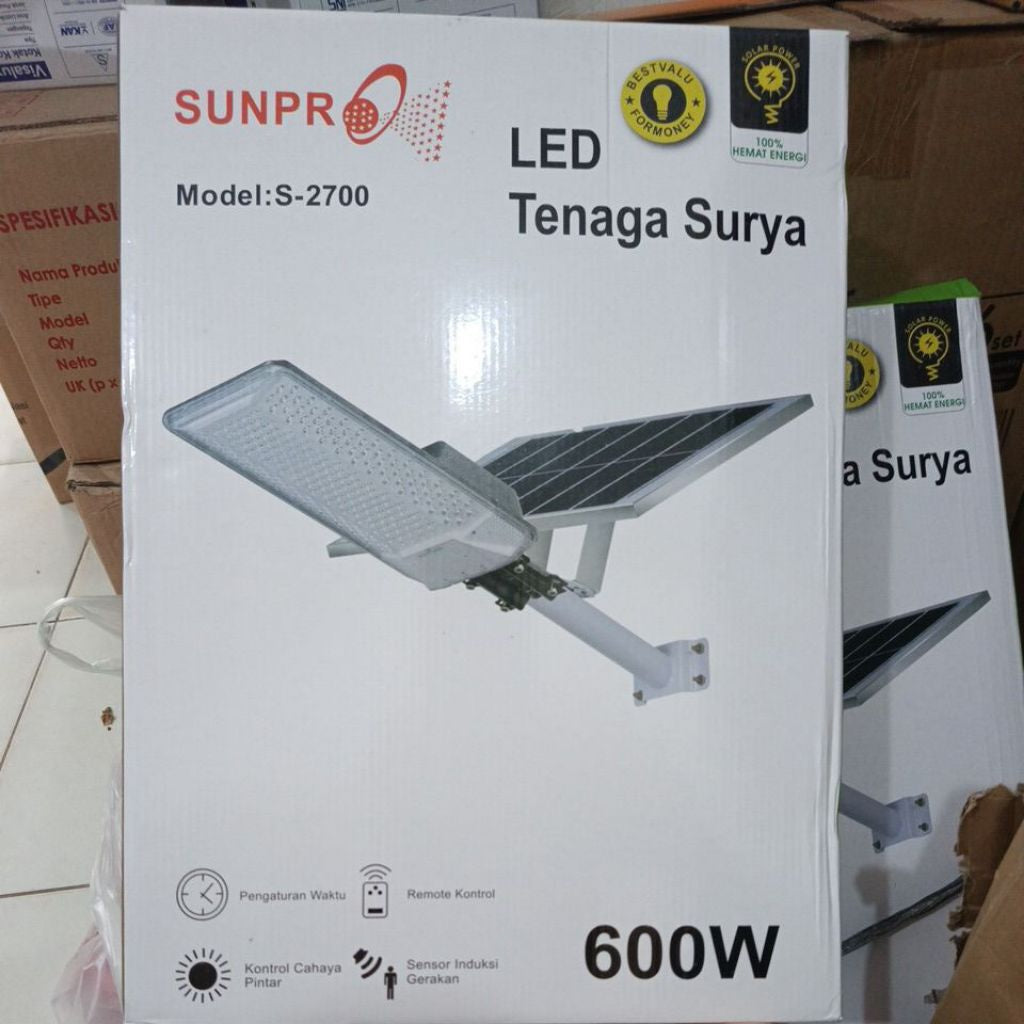 Pekanbaru Lampu Jalan Solar Panel Tenaga Surya Sunpro 500W S-50 / 1000W S-160 Led Solar Street Light
