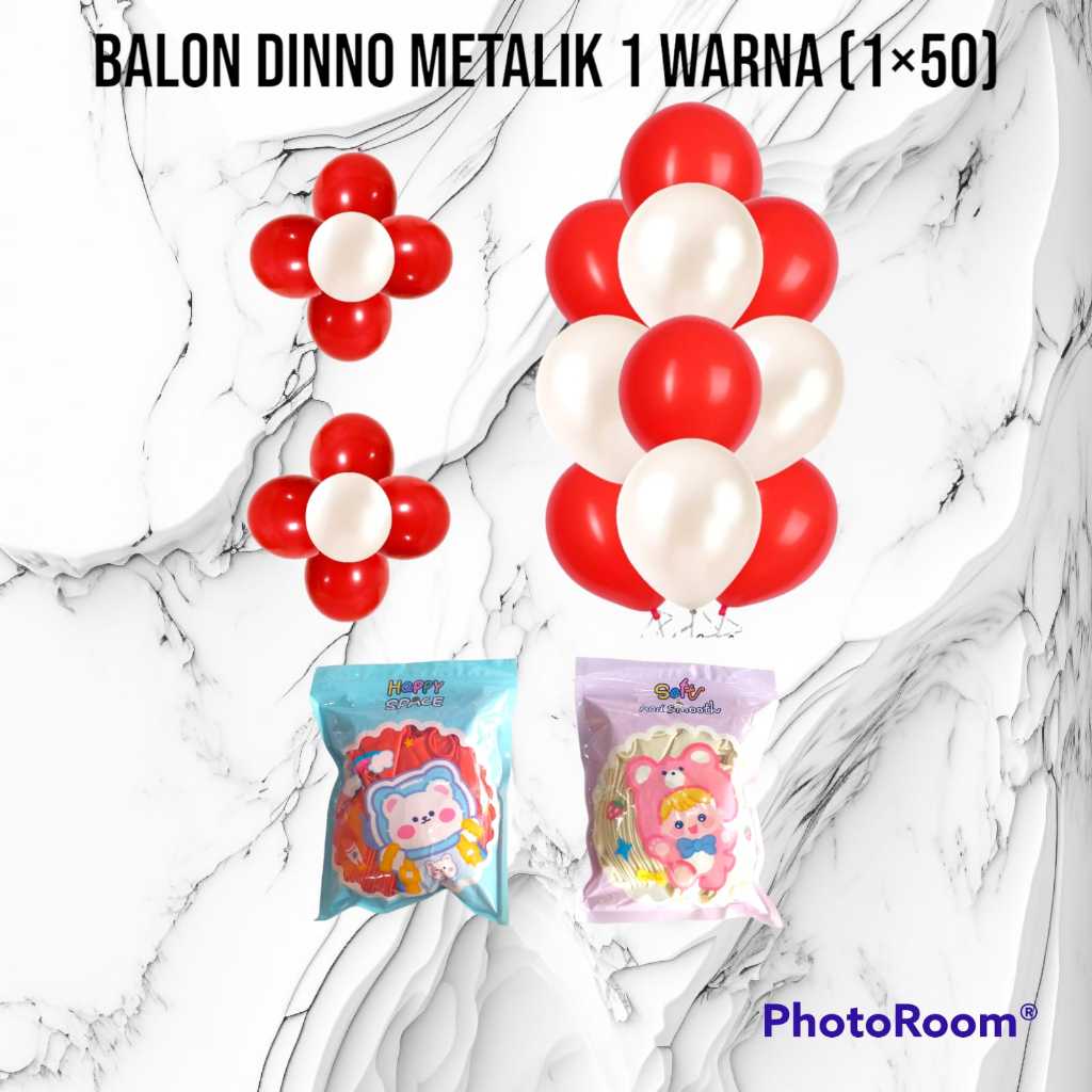 Pekanbaru Balon Dino Metalik 1X50