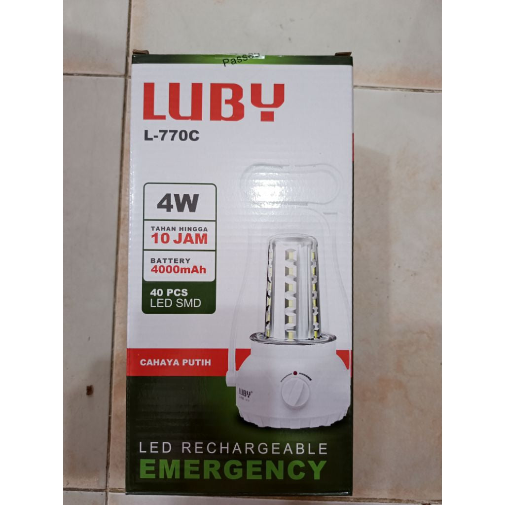 Pekanbaru Lampu Emergency Luby L-770C / Lampu Darurat Cahaya Putih