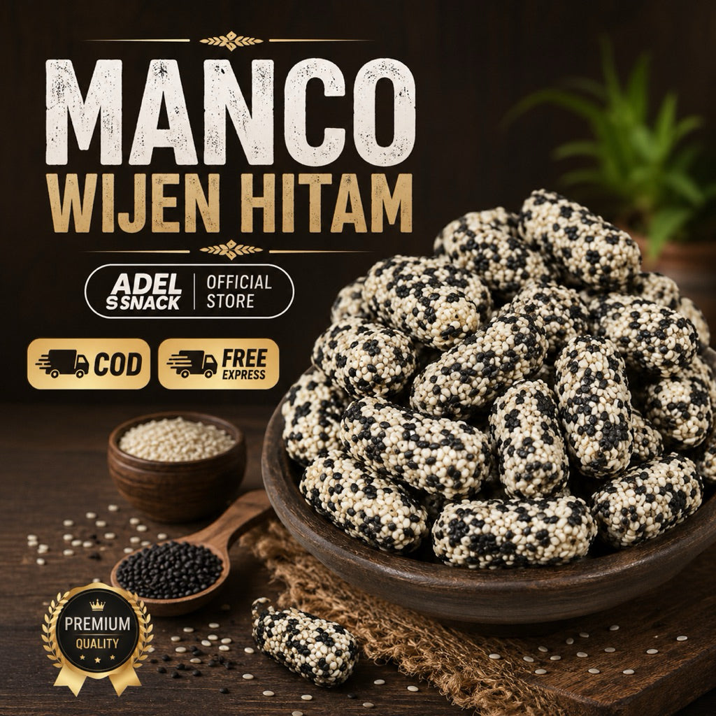 Pekanbaru (500 gram) KUE MANCO HITAM WIJEN | MANCHO WIJEN HITAM | MANCO ZEBRA