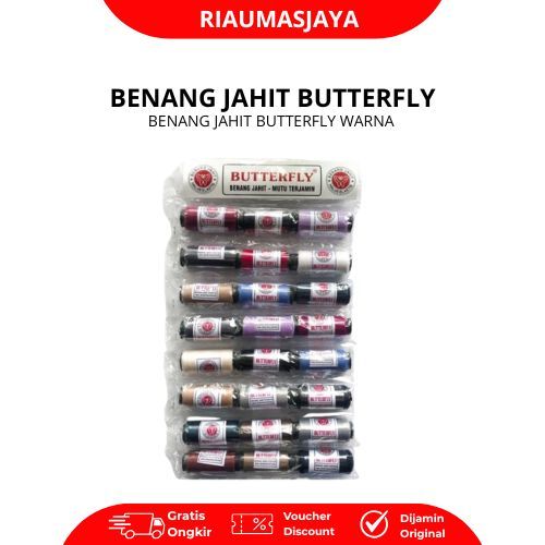 Pekanbaru Benang Jahit Butterfly Warna