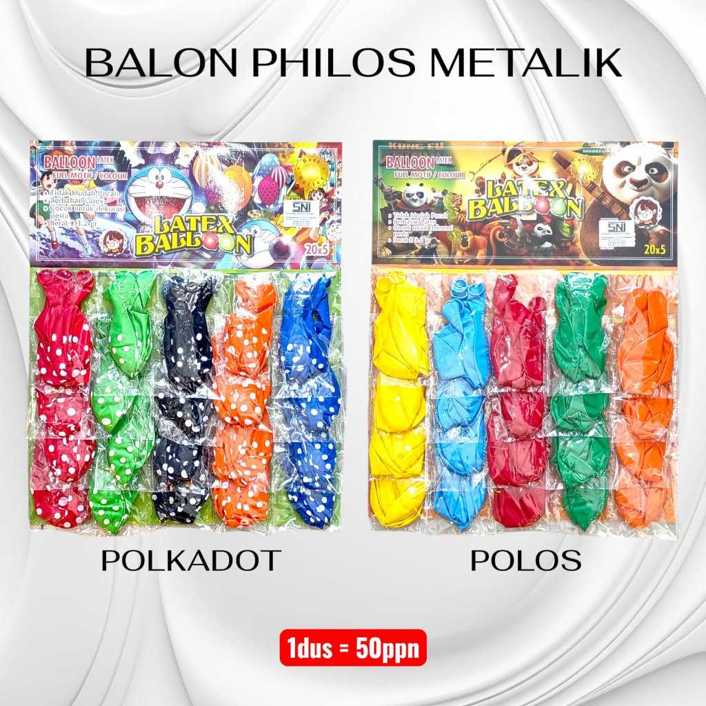 Pekanbaru Balon Philos Metalik