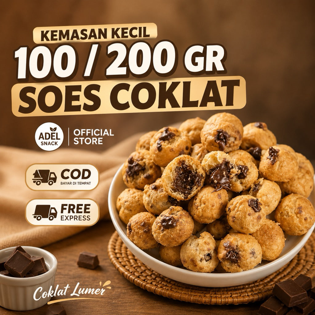 Pekanbaru 200 GRAM SOES KERING 4 VARIAN RASA | SOES COKLAT | SOES VANILLA | SOES