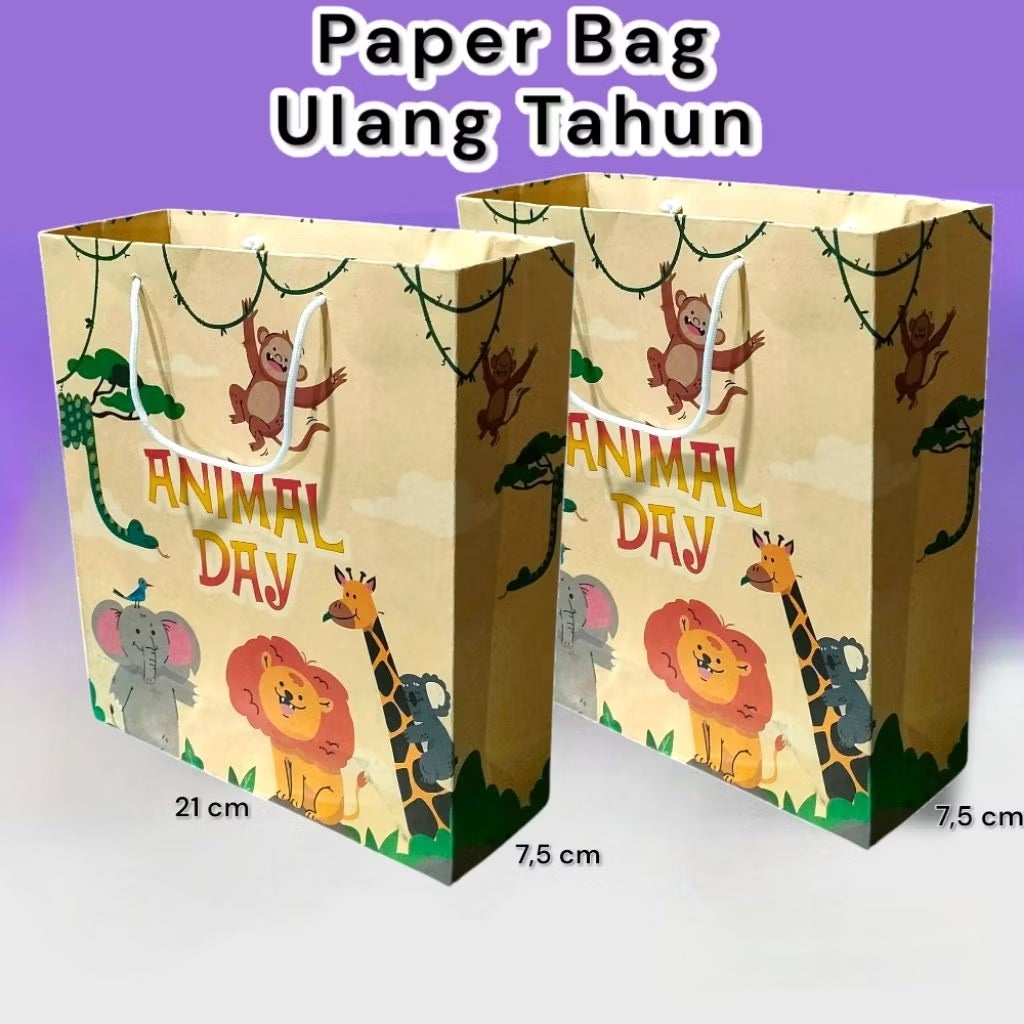 Pekanbaru Paper Bag Kado Karakter Kartun Lusinan Eceran Ukuran 21×7×24 cm Cantik Paperbag Karakter Kartun