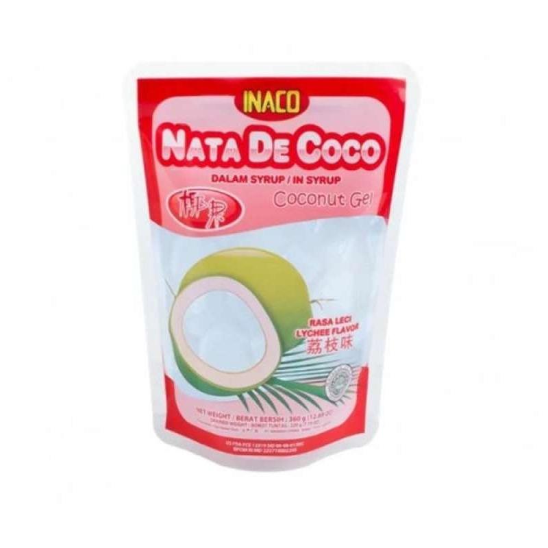 Pekanbaru Inaco Nata De Coco Lychee 360Gr Pch