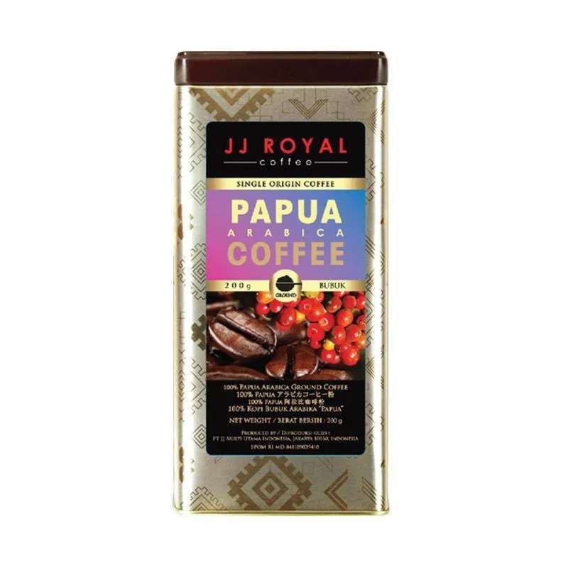 Pekanbaru Jj Royal Papua Arabica Ground Tin 200Gr