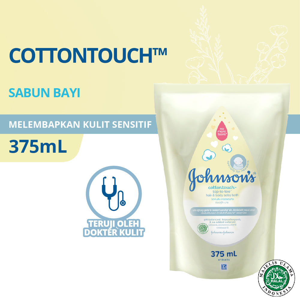 Pekanbaru J&J Baby Wash Top To Toe 375Ml Refill