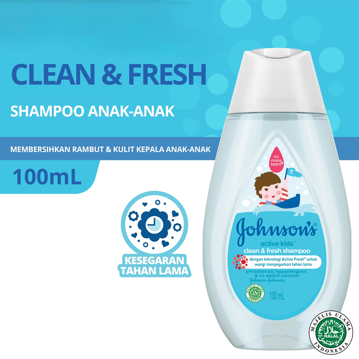 Pekanbaru Johnson'S Active Kids Clean&Fresh Shampoo 100Ml