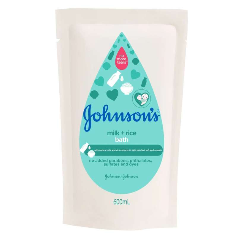 Pekanbaru J&J Baby H&B Bath Milk&Rice 600Ml Pouch