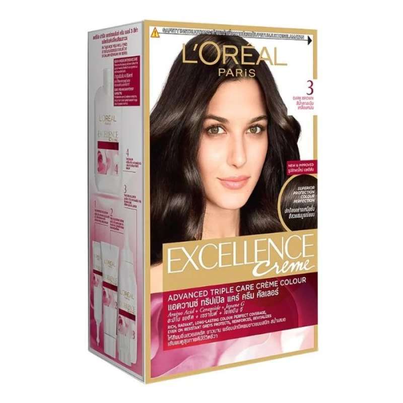 Pekanbaru Loreal Excellence Coklat Tua Alami No. 3