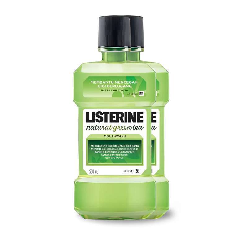 Pekanbaru Listerine Green Tea Twinpack 500Ml