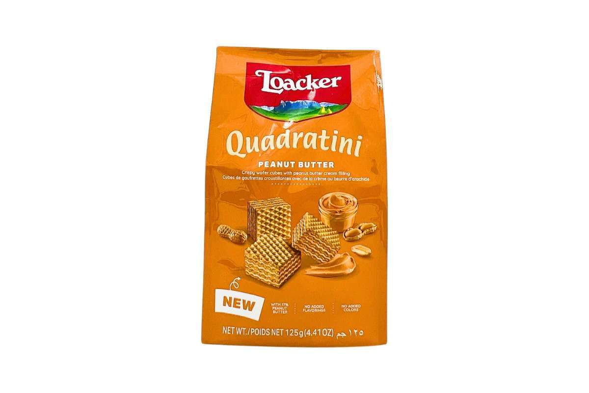 Pekanbaru Loacker Quadratini Peanut Butter 125Gr