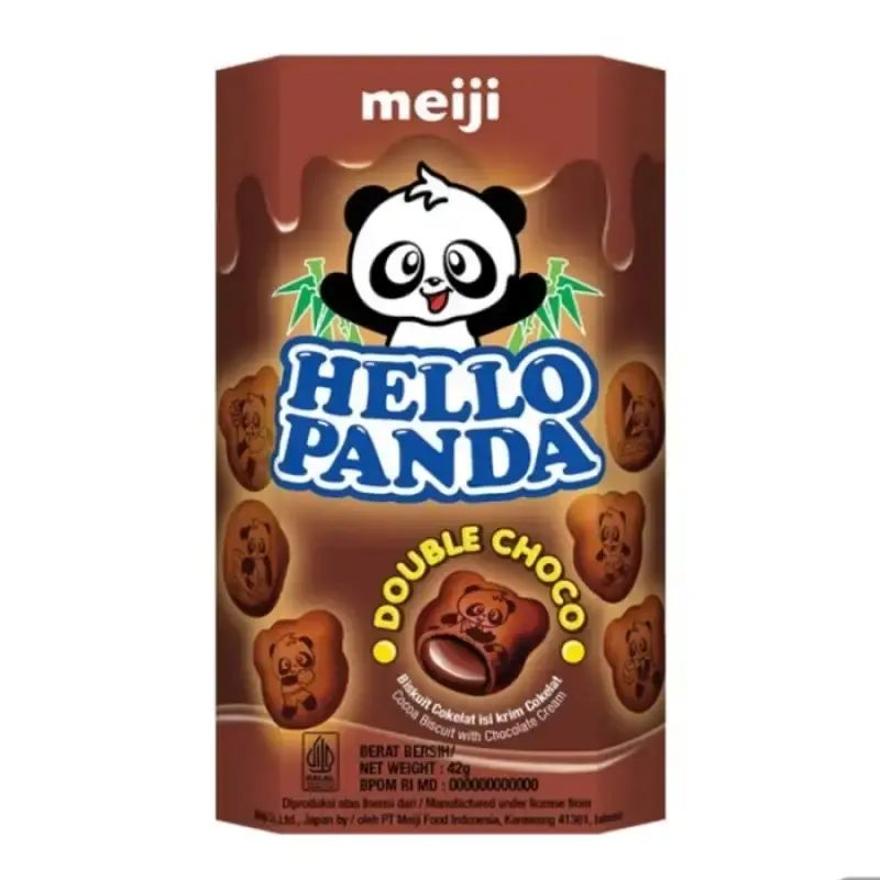 Pekanbaru Meiji Hello Panda Double Choco 42Gr Pak
