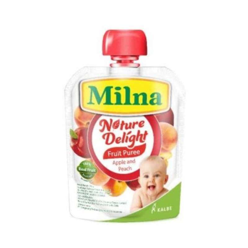 Pekanbaru Milna Nature Delight Apple&Peach 80Gr