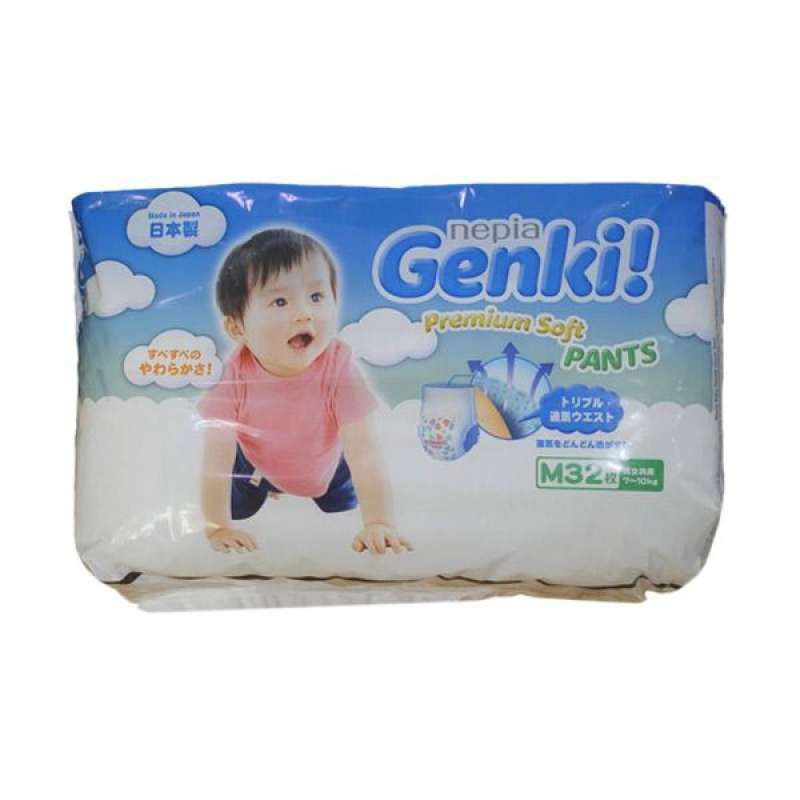 Pekanbaru Nepia Baby Genki Prem Soft Pants M32