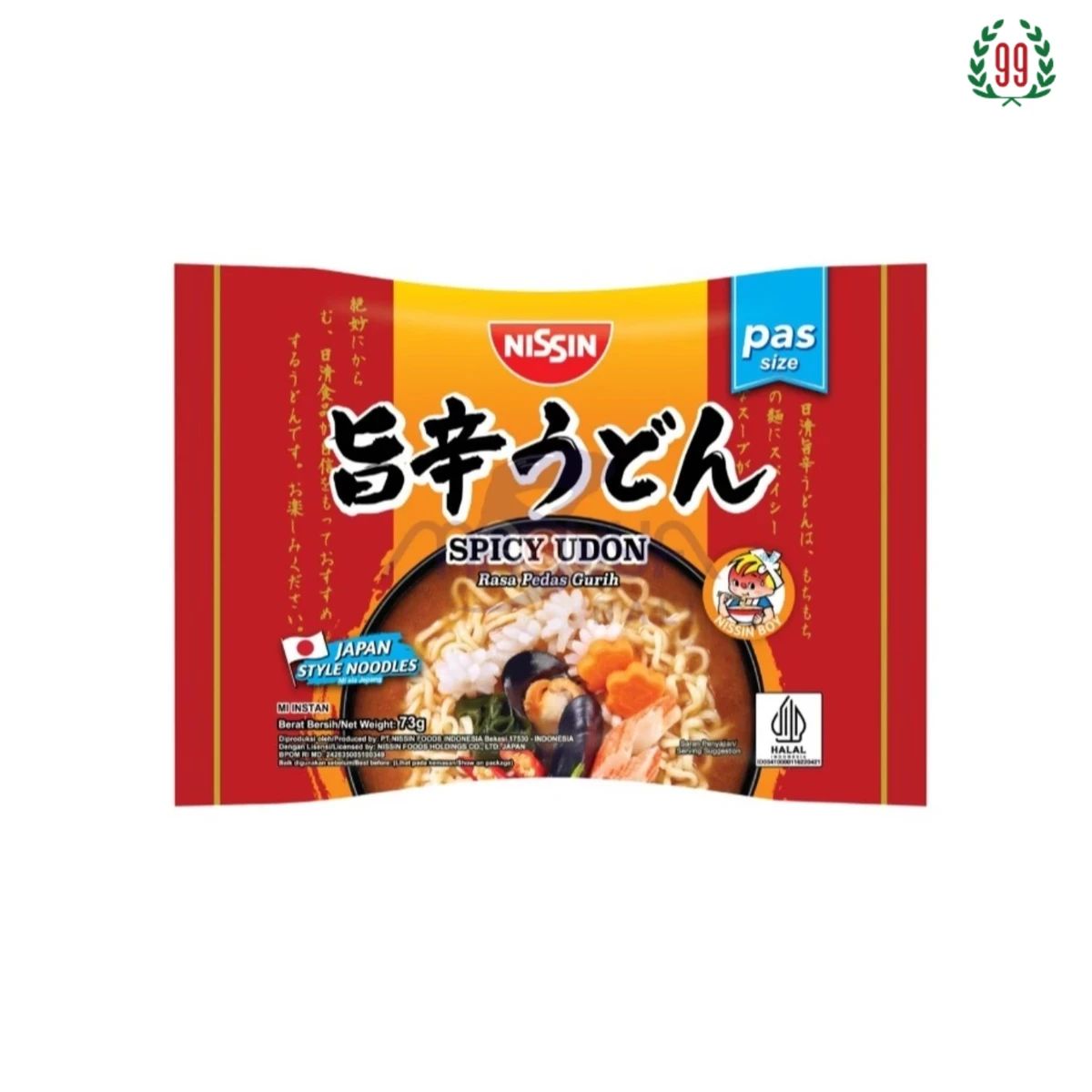 Pekanbaru Nissin Ramen Spicy Udon Pas 73G