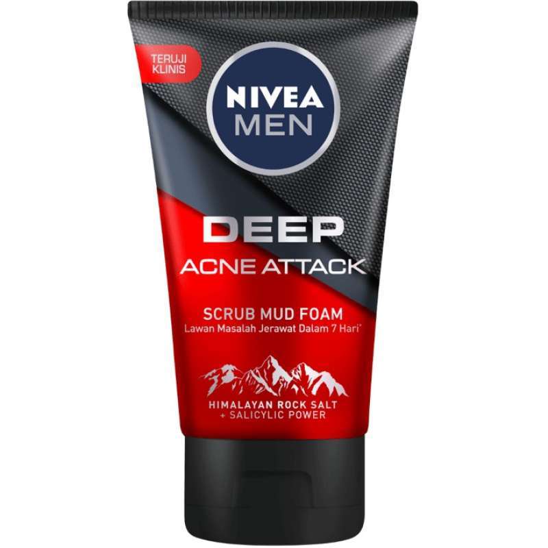 Pekanbaru Nivea Men Face Scrub Acne Attack 100Ml