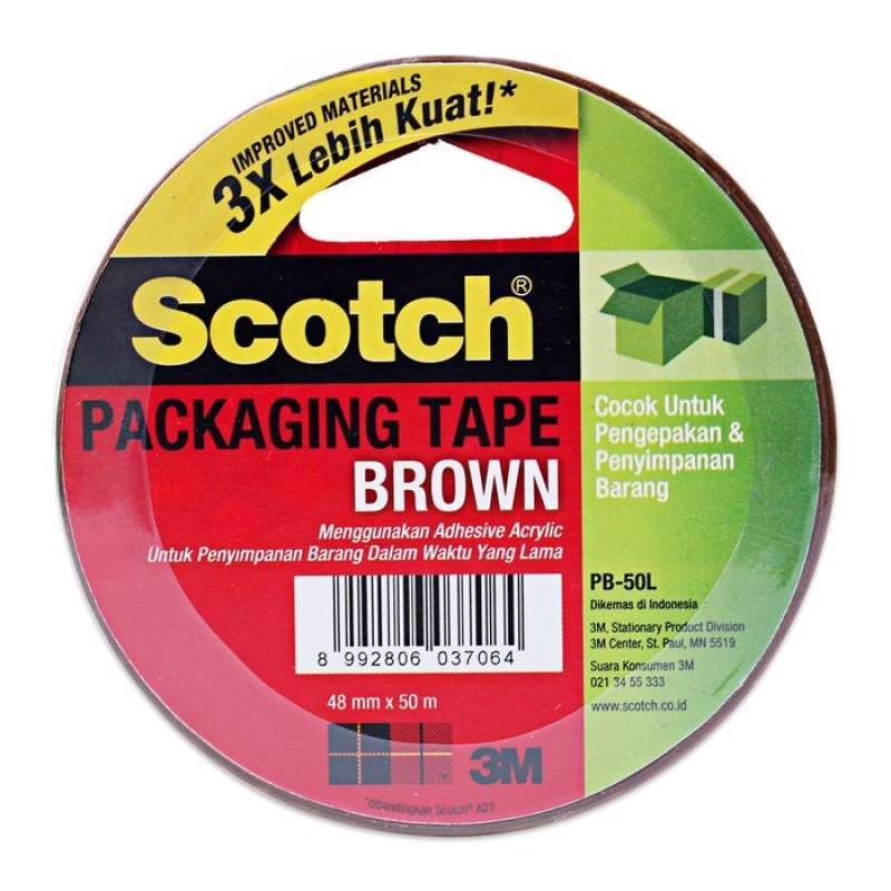 Pekanbaru 3M Brown Packaging Tape Brown Pb50L